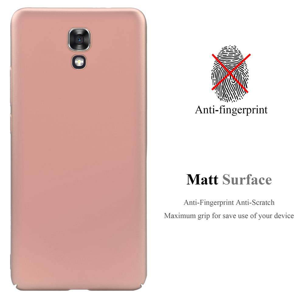 Cadorabo Hülle für LG X SCREEN Schutzhülle in Rosa Hard Case Handy Hülle Etui