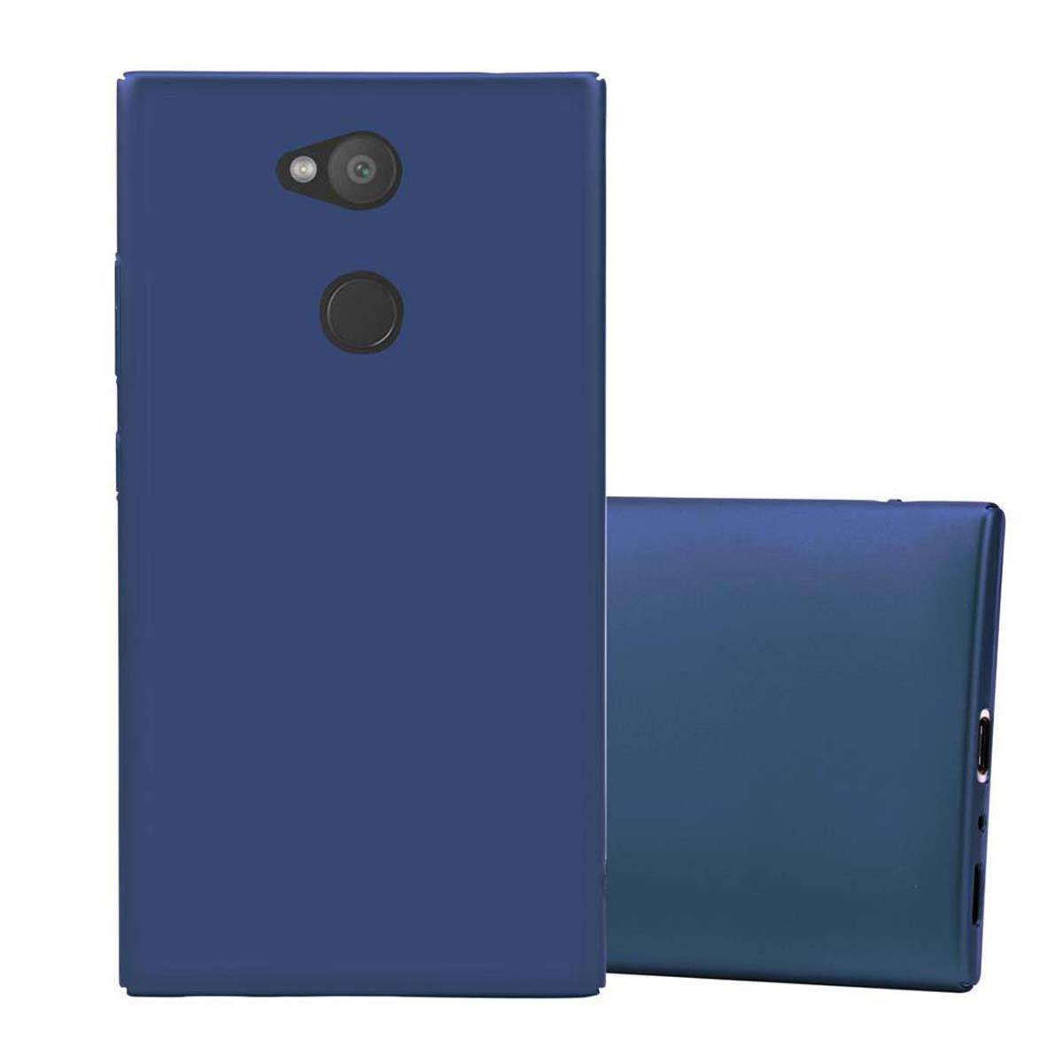 Cadorabo Hülle für Sony Xperia L2 Schutzhülle in Blau Hard Case Handy Hülle Etui