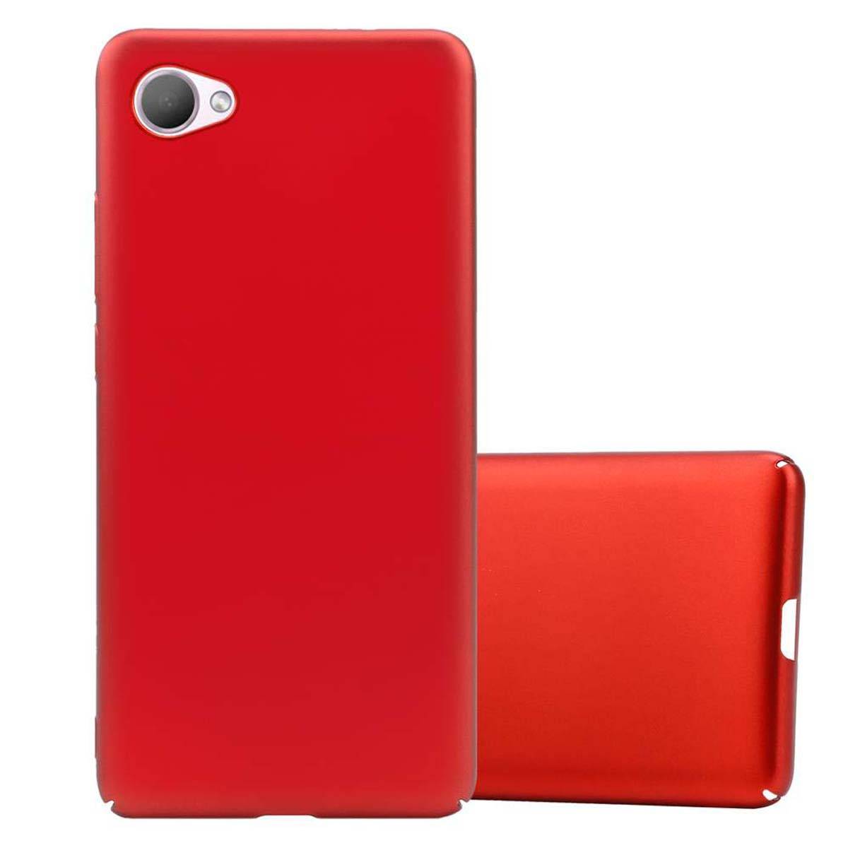 Cadorabo Hülle für HTC Desire 12 Schutzhülle in Rot Hard Case Handy Hülle Etui