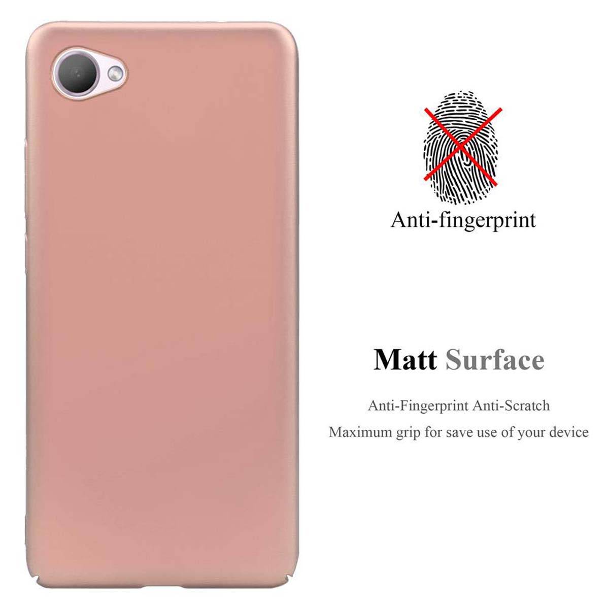 Cadorabo Hülle für HTC Desire 12 Schutzhülle in Rosa Hard Case Handy Hülle Etui
