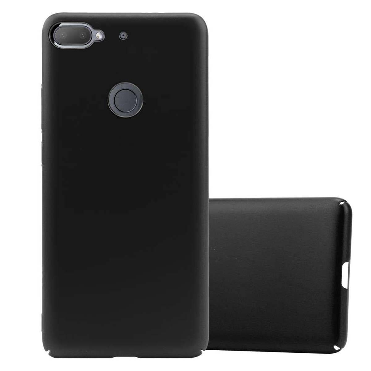 Cadorabo Hülle für HTC Desire 12 PLUS Schutzhülle in Schwarz Hard Case Handy Hülle Etui