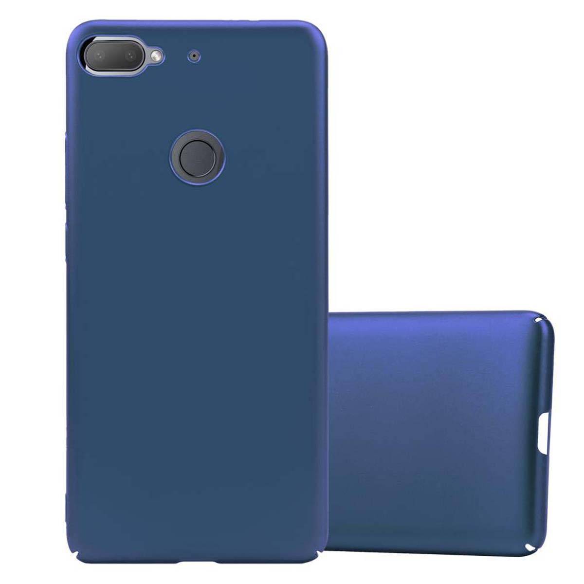 Cadorabo Hülle für HTC Desire 12 PLUS Schutzhülle in Blau Hard Case Handy Hülle Etui