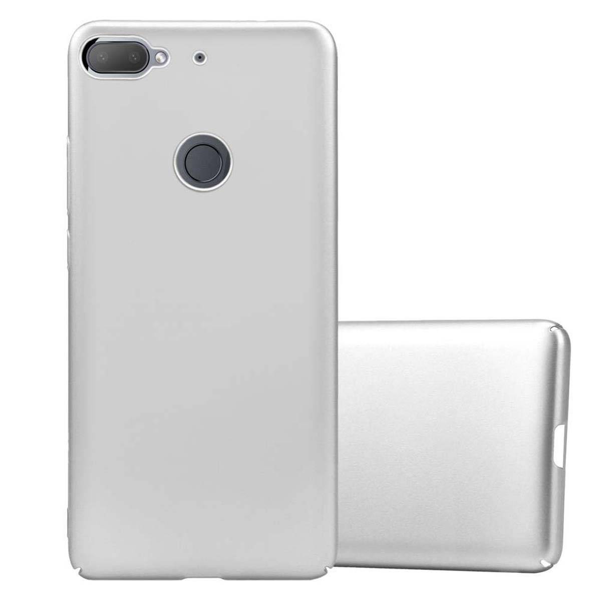 Cadorabo Hülle für HTC Desire 12 PLUS Schutzhülle in Silber Hard Case Handy Hülle Etui