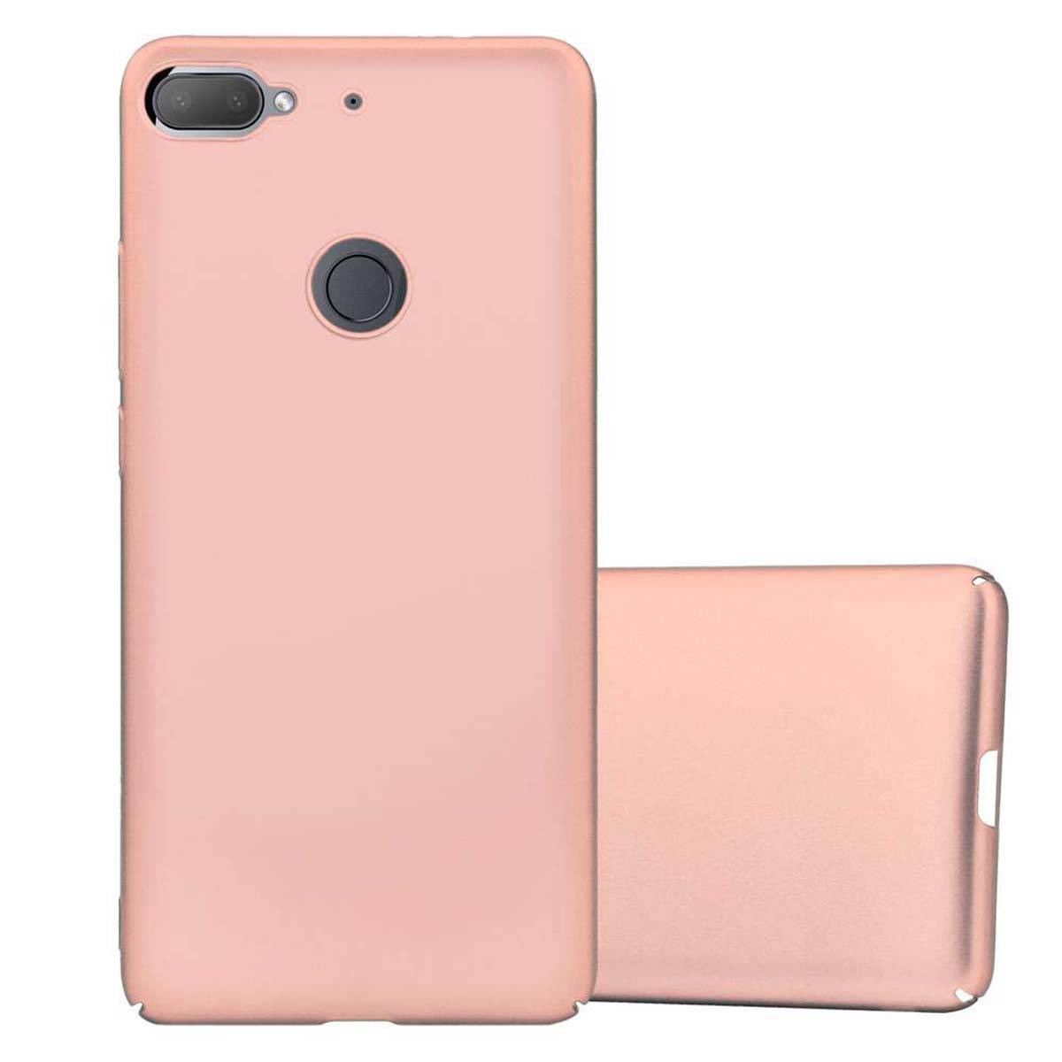 Cadorabo Hülle für HTC Desire 12 PLUS Schutzhülle in Rosa Hard Case Handy Hülle Etui
