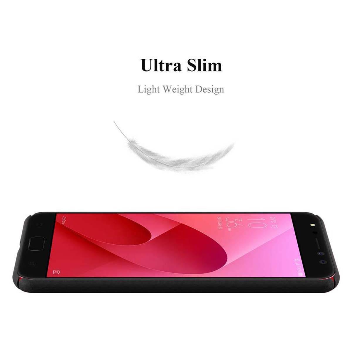 Cadorabo Hülle für Asus ZenFone 4 Selfie PRO Schutzhülle in Schwarz Hard Case Handy Hülle Etui