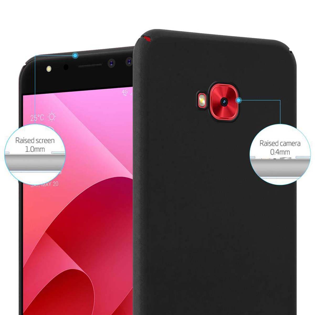 Cadorabo Hülle für Asus ZenFone 4 Selfie PRO Schutzhülle in Schwarz Hard Case Handy Hülle Etui