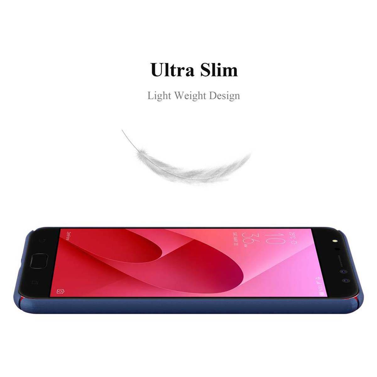 Cadorabo Hülle für Asus ZenFone 4 Selfie PRO Schutzhülle in Blau Hard Case Handy Hülle Etui