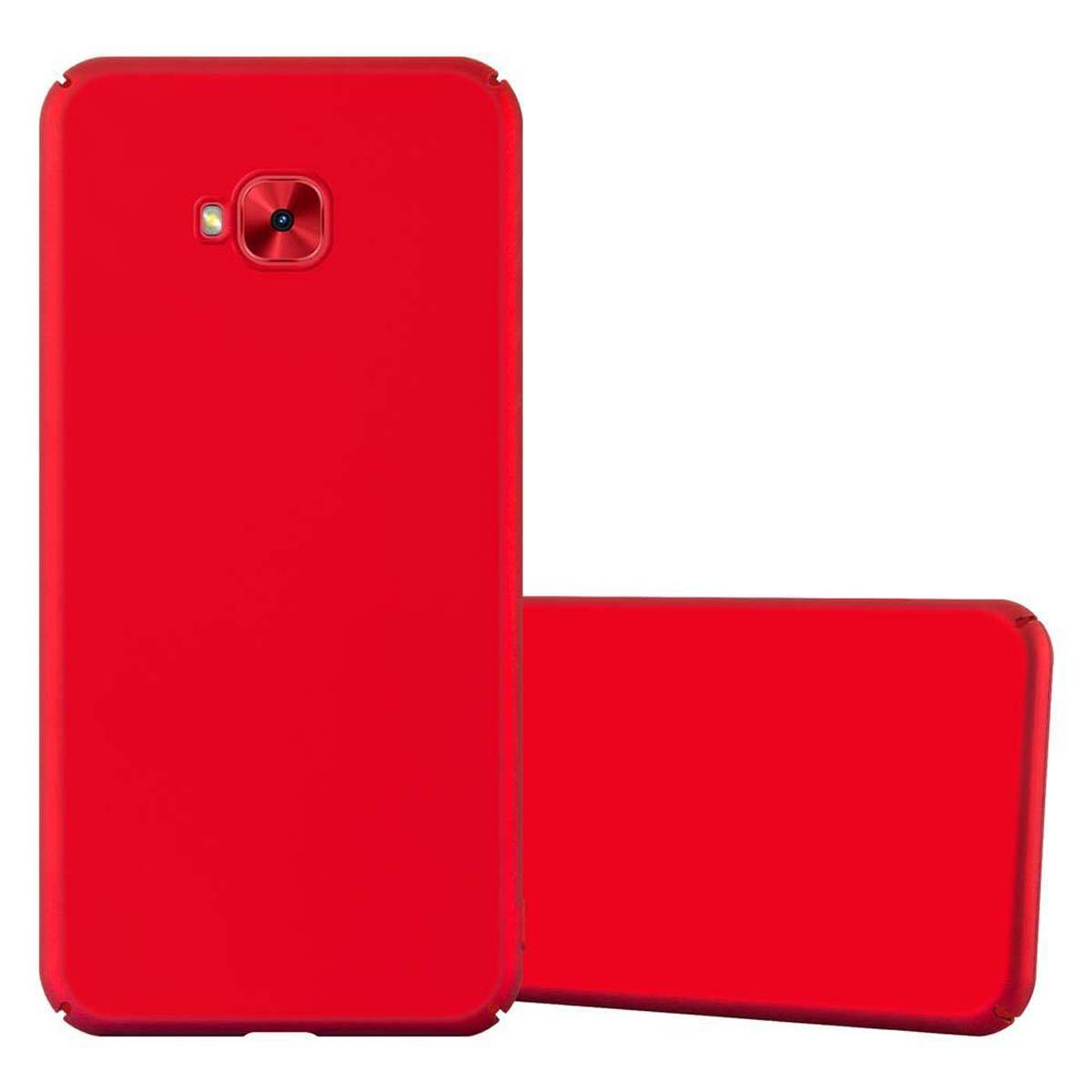 Cadorabo Hülle für Asus ZenFone 4 Selfie PRO Schutzhülle in Rot Hard Case Handy Hülle Etui