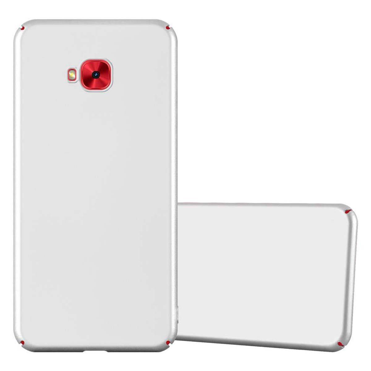 Cadorabo Hülle für Asus ZenFone 4 Selfie PRO Schutzhülle in Silber Hard Case Handy Hülle Etui