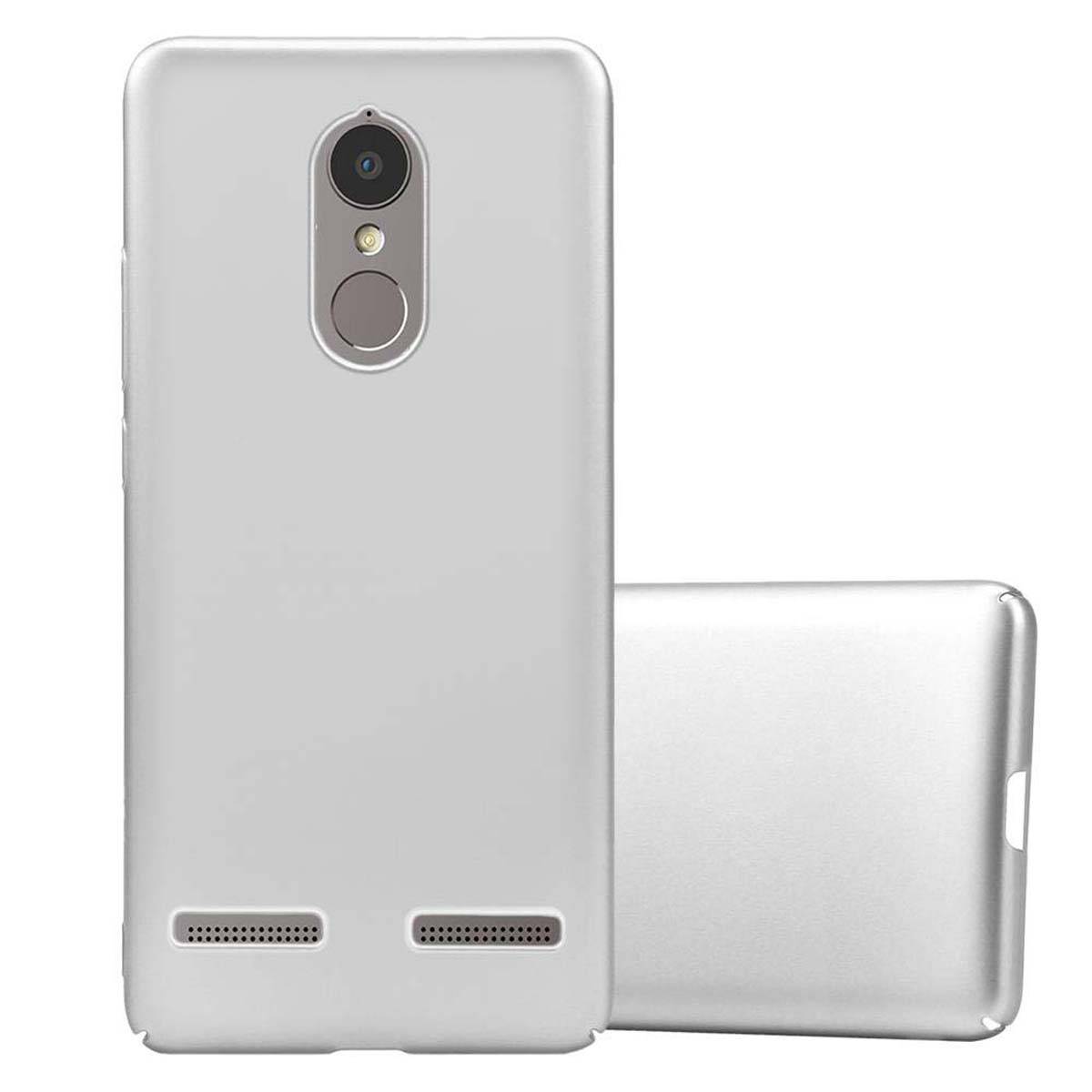 Cadorabo Hülle für Lenovo K6 / K6 POWER Schutzhülle in Silber Hard Case Handy Hülle Etui