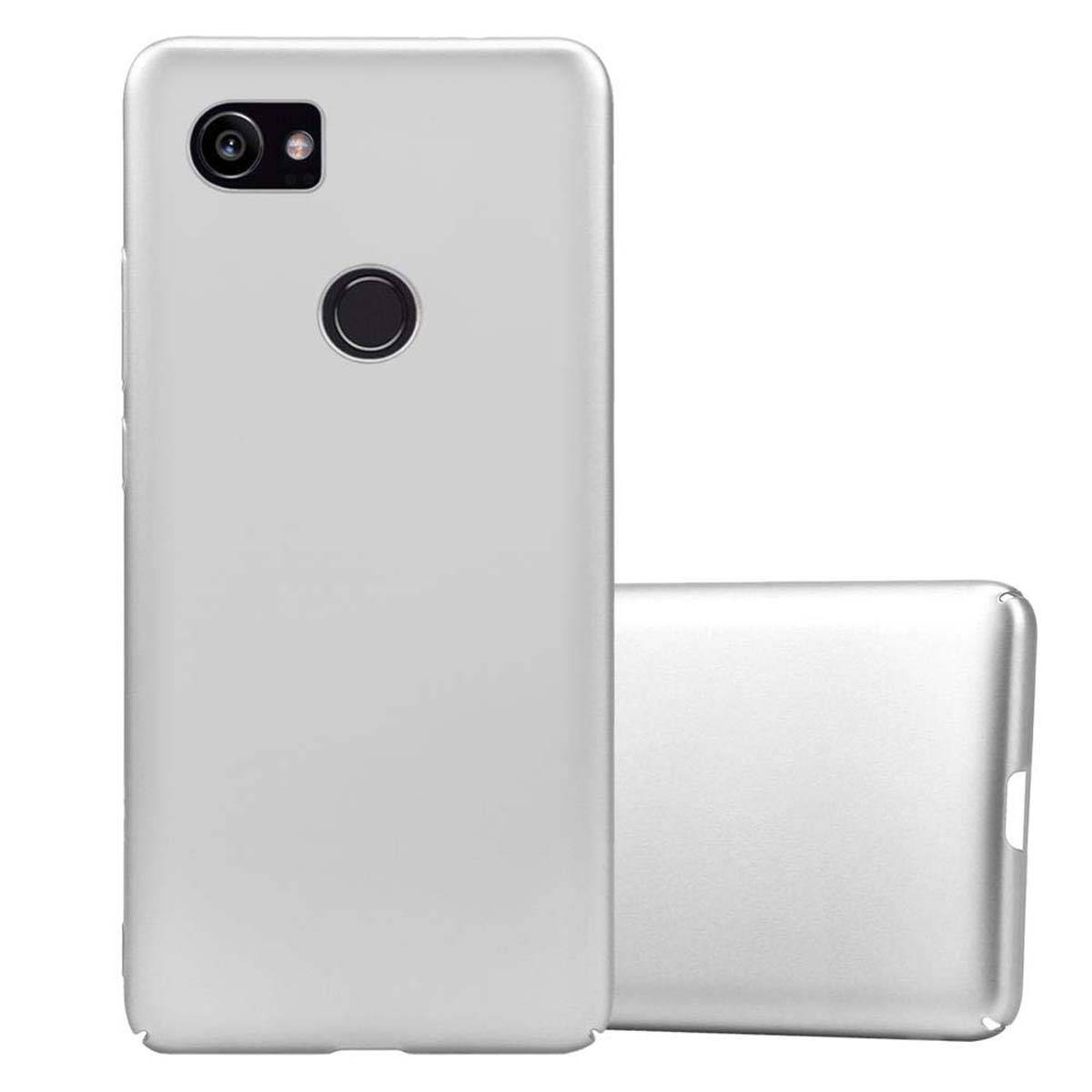 Cadorabo Hülle für Google PIXEL 2 XL Schutzhülle in Silber Hard Case Handy Hülle Etui