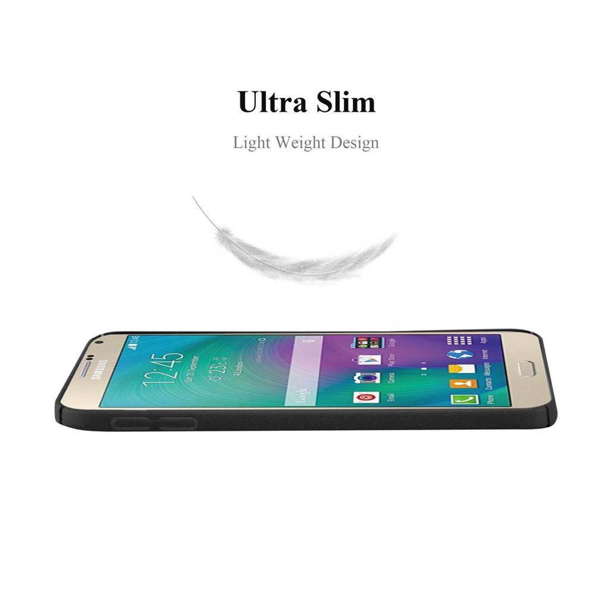 Cadorabo Schutzhülle für Samsung Galaxy A7 2015 Hülle in Schwarz Etui Hard Case Handyhülle Cover