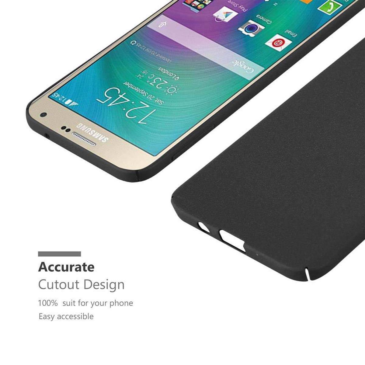 Cadorabo Schutzhülle für Samsung Galaxy A7 2015 Hülle in Schwarz Etui Hard Case Handyhülle Cover