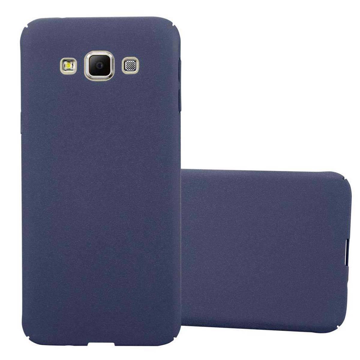 Cadorabo Schutzhülle für Samsung Galaxy A7 2015 Hülle in Blau Etui Hard Case Handyhülle Cover