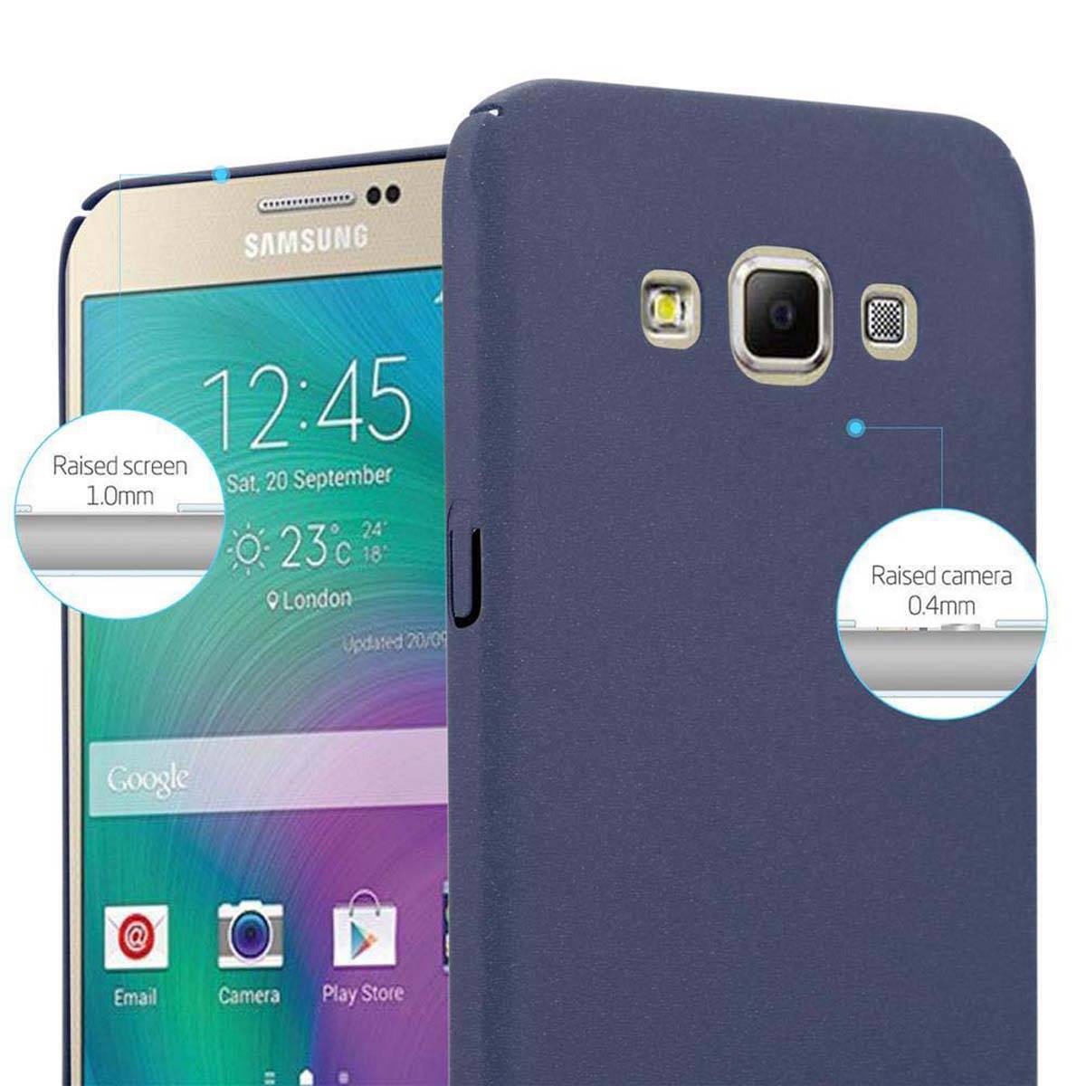 Cadorabo Schutzhülle für Samsung Galaxy A7 2015 Hülle in Blau Etui Hard Case Handyhülle Cover