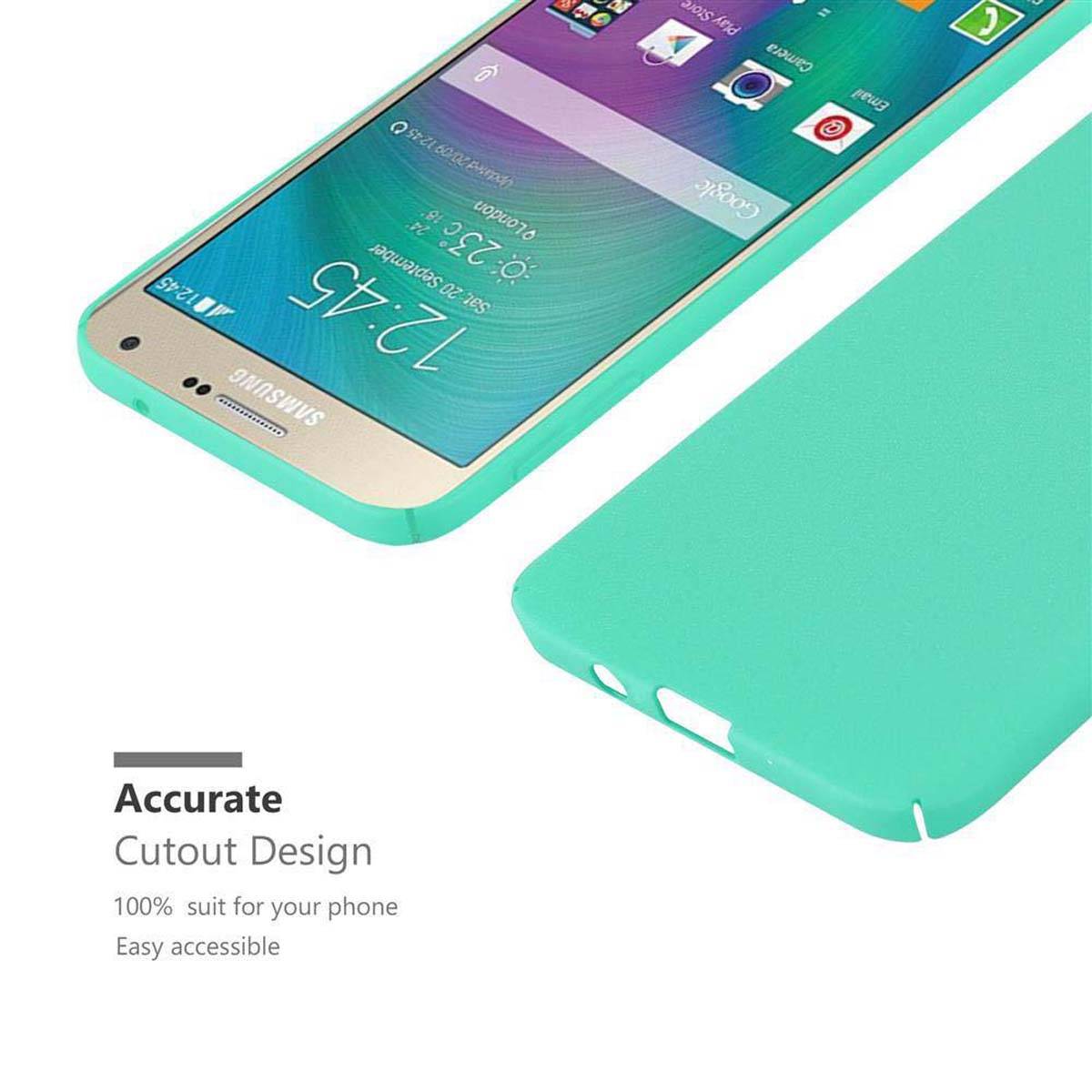 Cadorabo Schutzhülle für Samsung Galaxy A7 2015 Hülle in Grün Etui Hard Case Handyhülle Cover