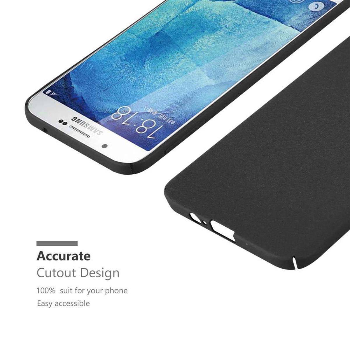 Cadorabo Schutzhülle für Samsung Galaxy A8 2015 Hülle in Schwarz Etui Hard Case Handyhülle Cover
