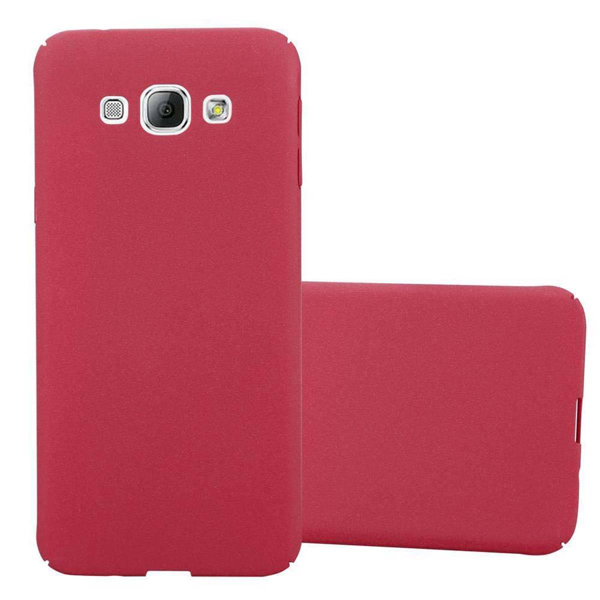Cadorabo Schutzhülle für Samsung Galaxy A8 2015 Hülle in Rot Etui Hard Case Handyhülle Cover