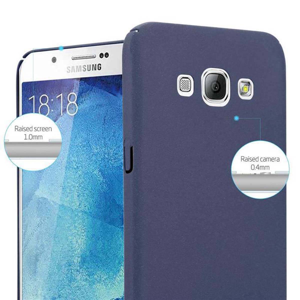 Cadorabo Schutzhülle für Samsung Galaxy A8 2015 Hülle in Blau Etui Hard Case Handyhülle Cover