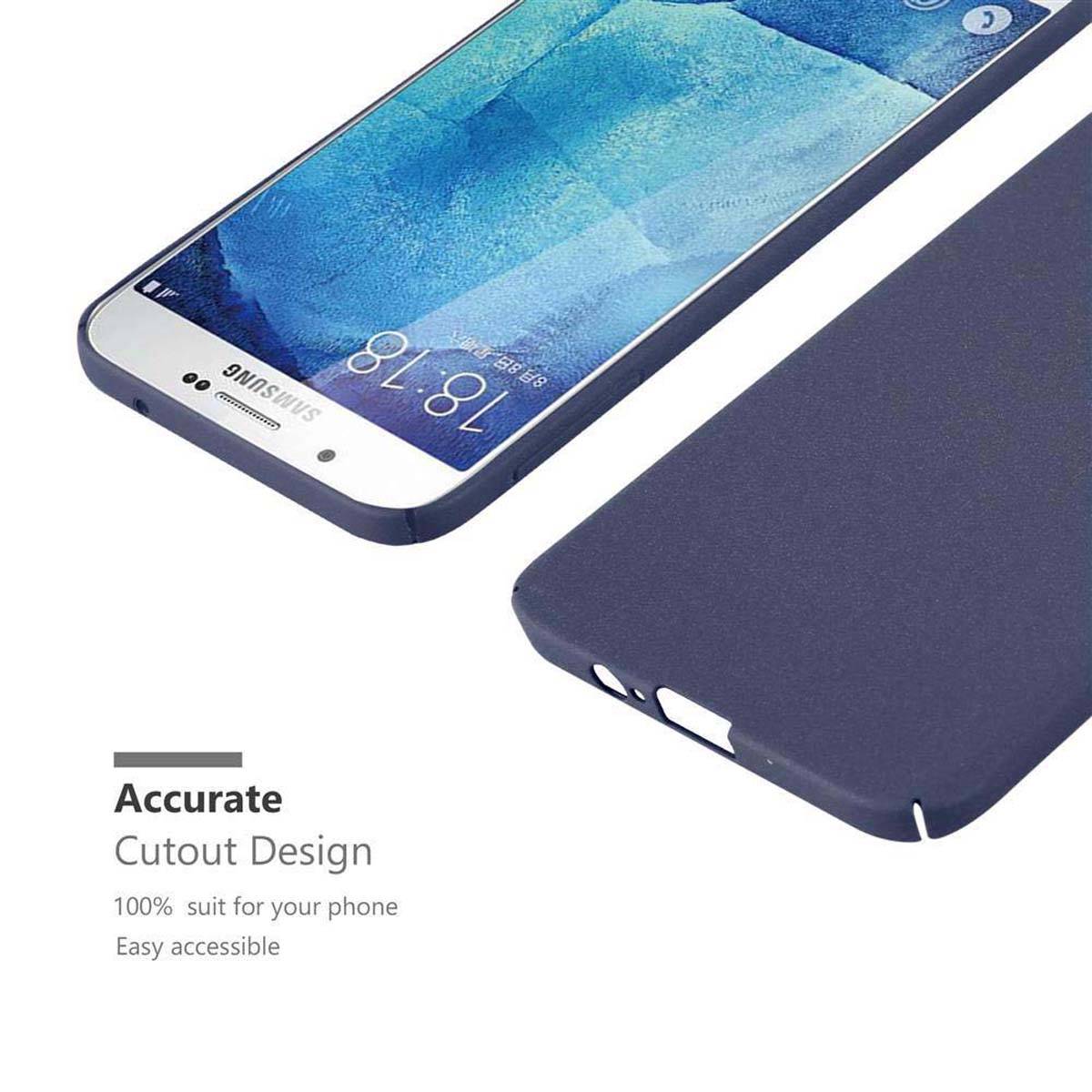Cadorabo Schutzhülle für Samsung Galaxy A8 2015 Hülle in Blau Etui Hard Case Handyhülle Cover