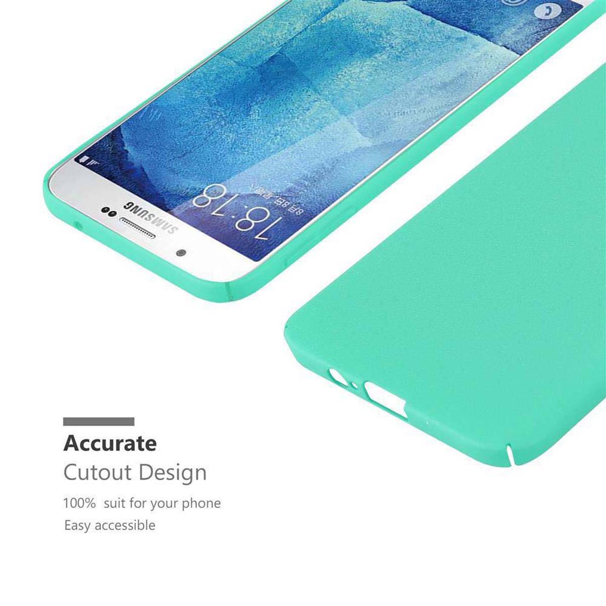 Cadorabo Schutzhülle für Samsung Galaxy A8 2015 Hülle in Grün Etui Hard Case Handyhülle Cover