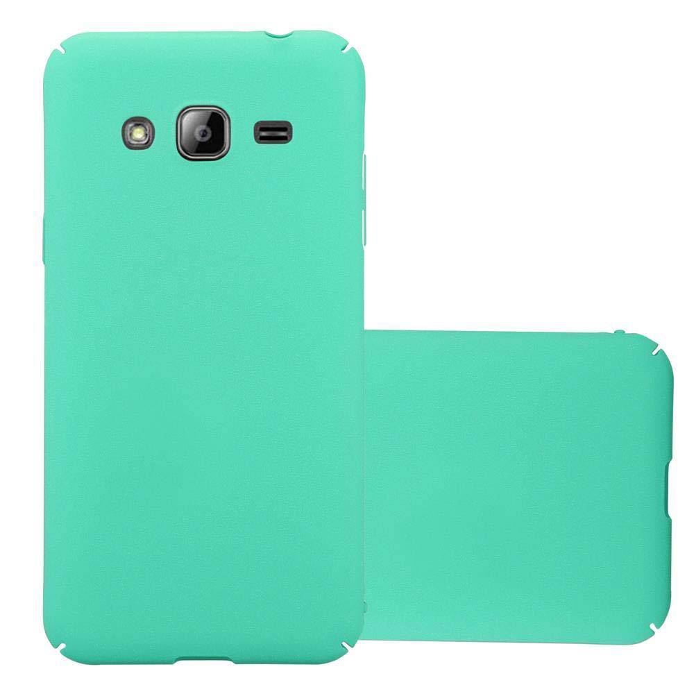 Cadorabo Schutzhülle für Samsung Galaxy J3 2017 Hülle in Grün Etui Hard Case Handyhülle Cover