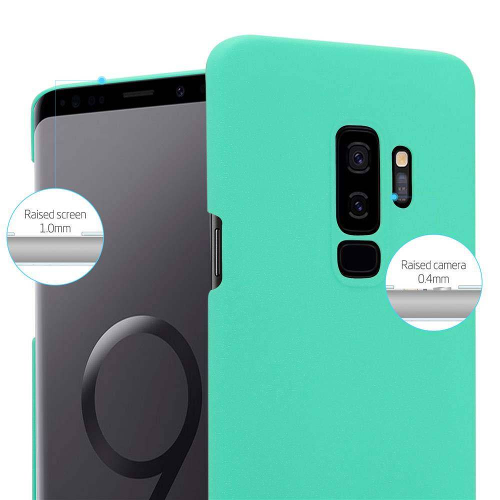 Cadorabo Schutzhülle für Samsung Galaxy S9 PLUS Hülle in Grün Etui Hard Case Handyhülle Cover