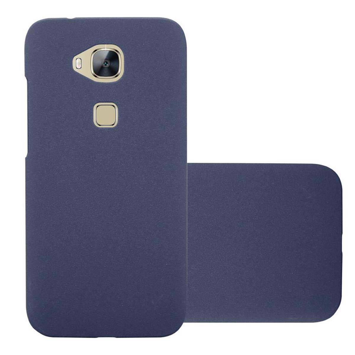 Cadorabo Schutzhülle für Huawei ASCEND G7 PLUS / G8 / GX8 Hülle in Blau Etui Hard Case Handyhülle Cover