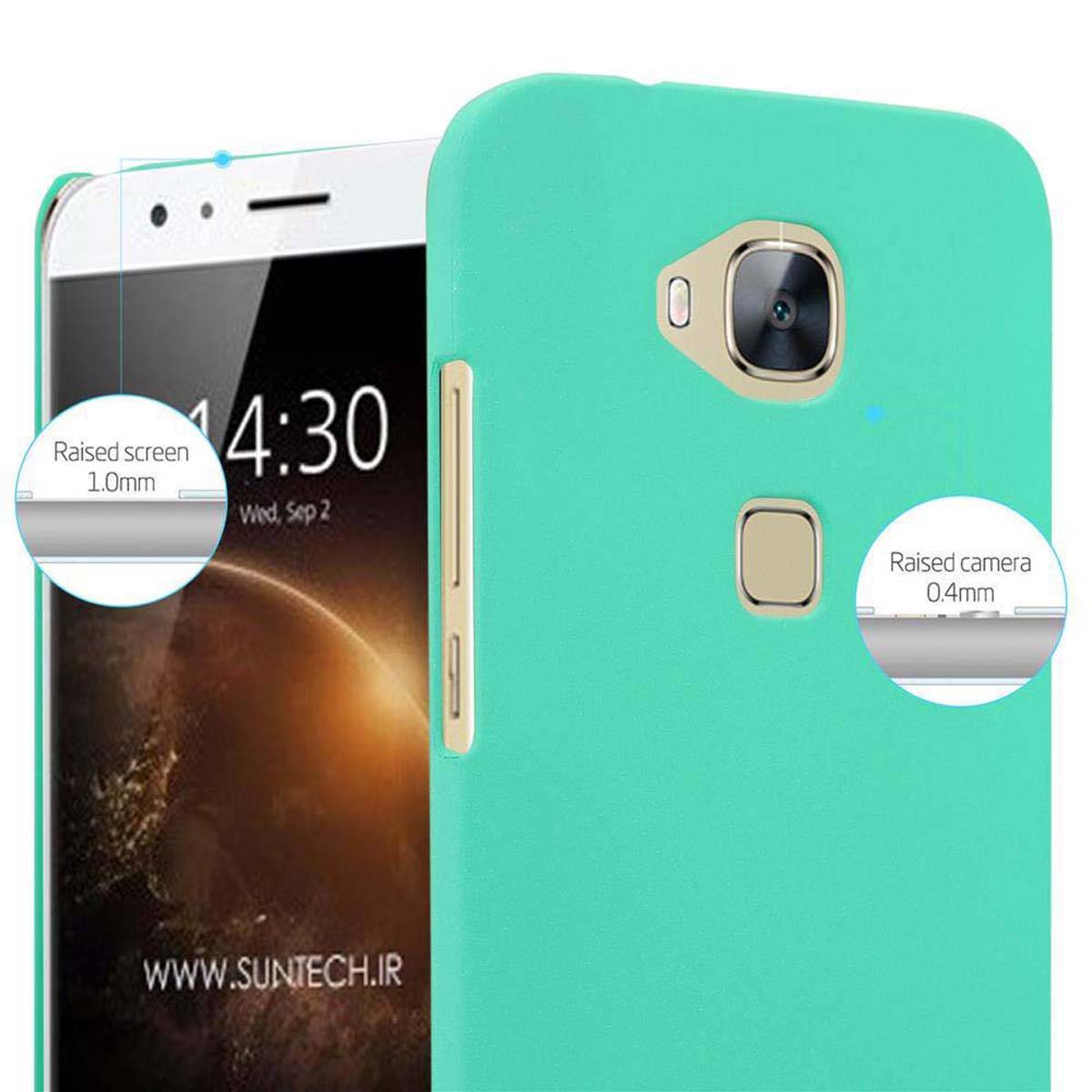 Cadorabo Schutzhülle für Huawei ASCEND G7 PLUS / G8 / GX8 Hülle in Grün Etui Hard Case Handyhülle Cover