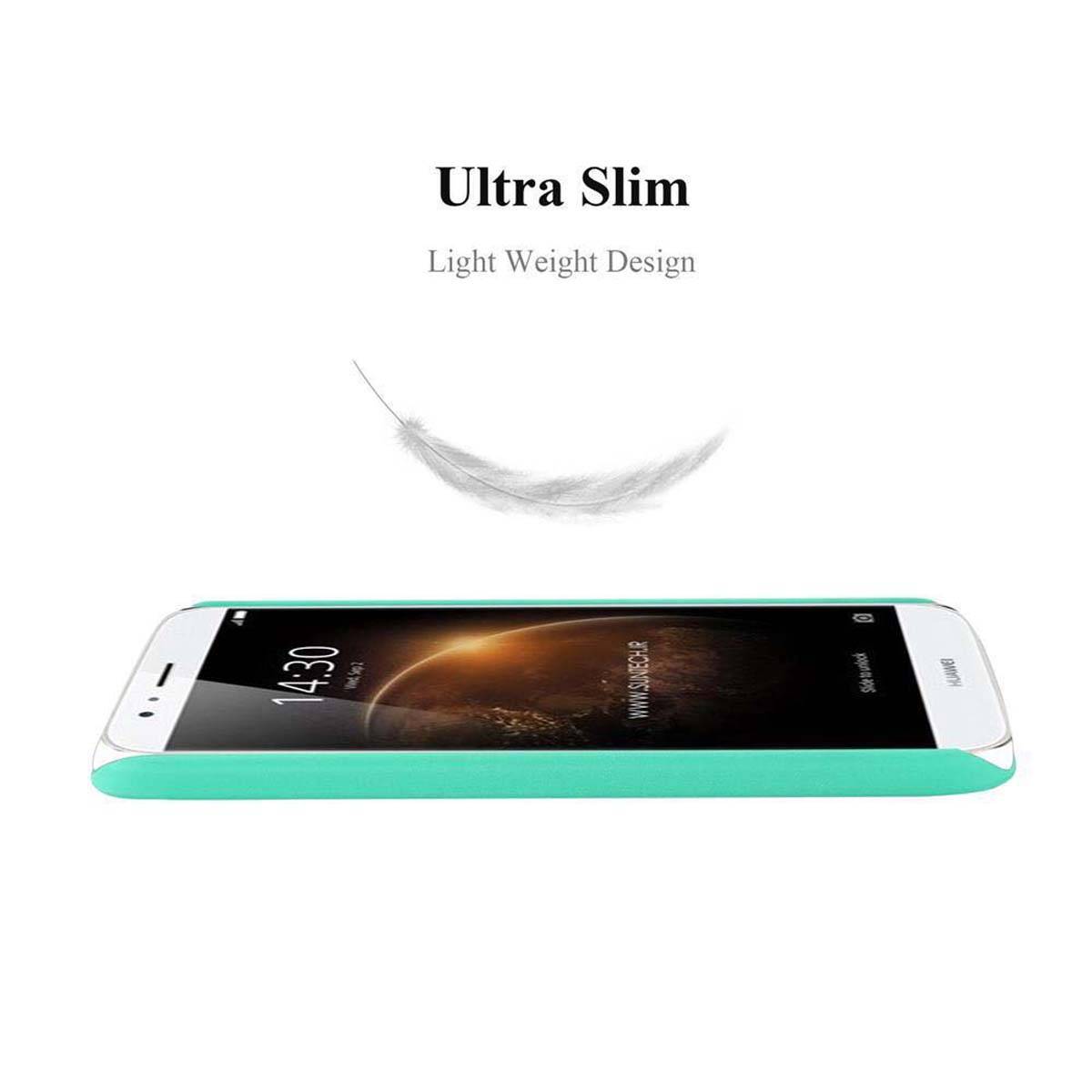 Cadorabo Schutzhülle für Huawei ASCEND G7 PLUS / G8 / GX8 Hülle in Grün Etui Hard Case Handyhülle Cover