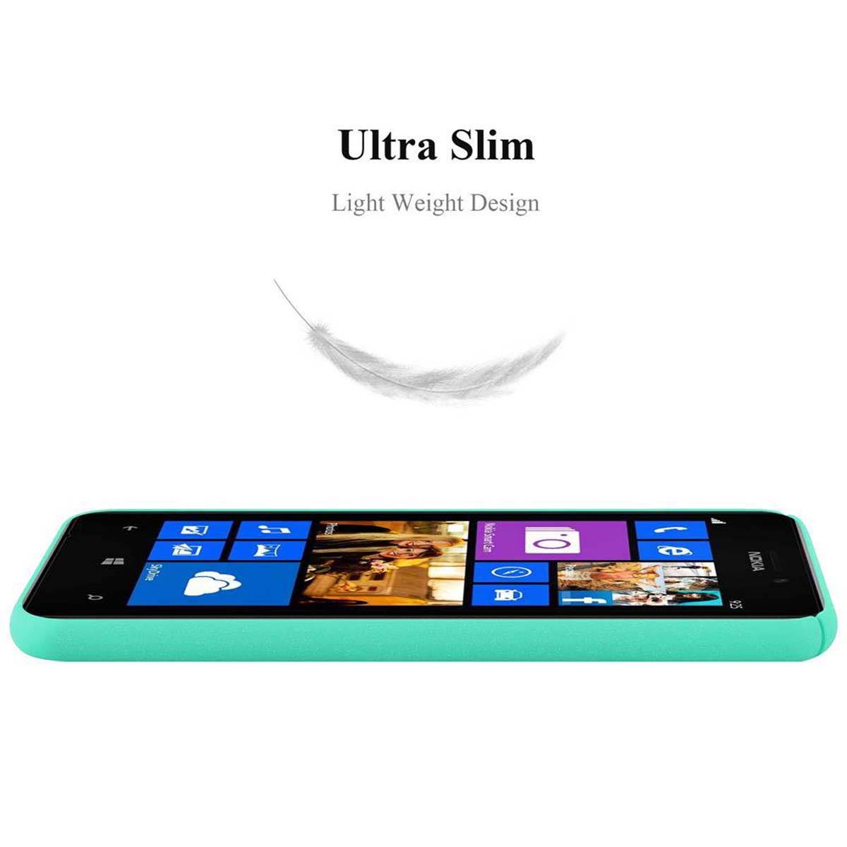 Cadorabo Schutzhülle für Nokia Lumia 925 Hülle in Grün Etui Hard Case Handyhülle Cover