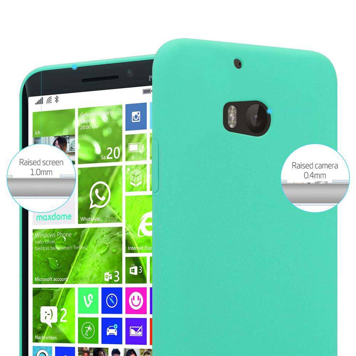 Cadorabo Schutzhülle für Nokia Lumia 929 / 930 Hülle in Grün Etui Hard Case Handyhülle Cover