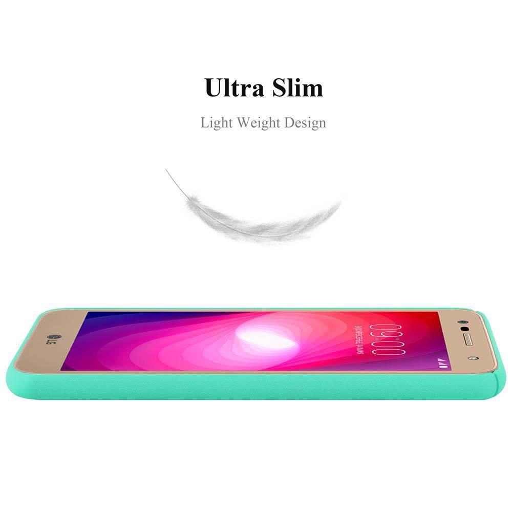 Cadorabo Schutzhülle für LG X POWER 2 Hülle in Grün Etui Hard Case Handyhülle Cover