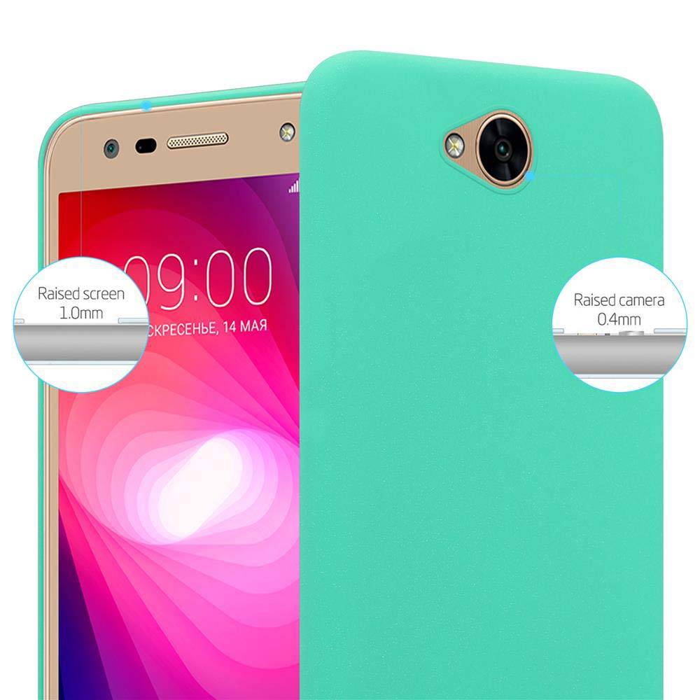 Cadorabo Schutzhülle für LG X POWER 2 Hülle in Grün Etui Hard Case Handyhülle Cover