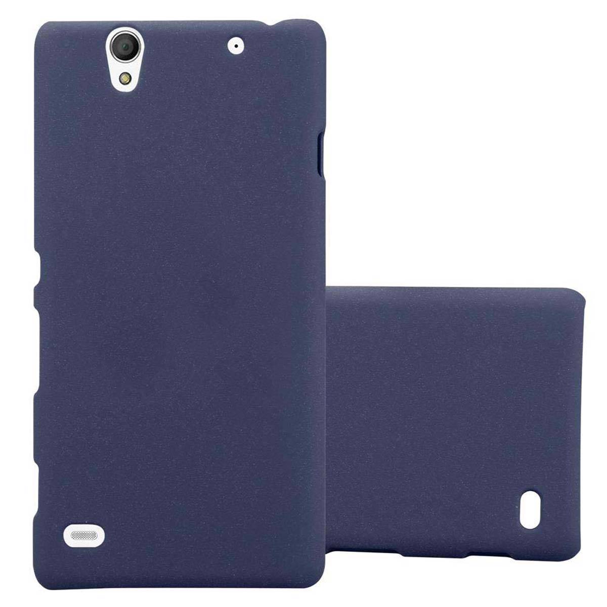Cadorabo Schutzhülle für Sony Xperia C4 Hülle in Blau Etui Hard Case Handyhülle Cover