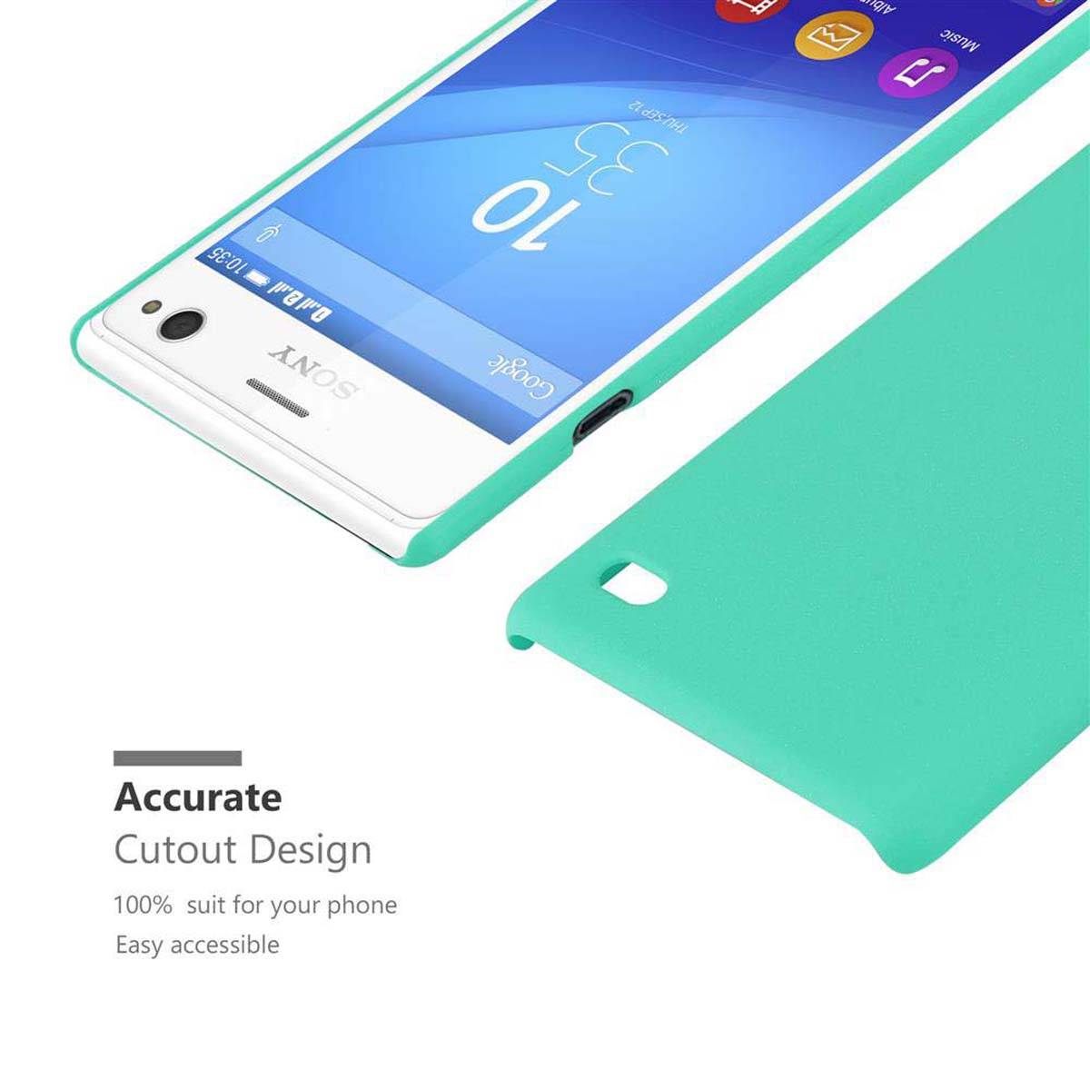 Cadorabo Schutzhülle für Sony Xperia C4 Hülle in Grün Etui Hard Case Handyhülle Cover