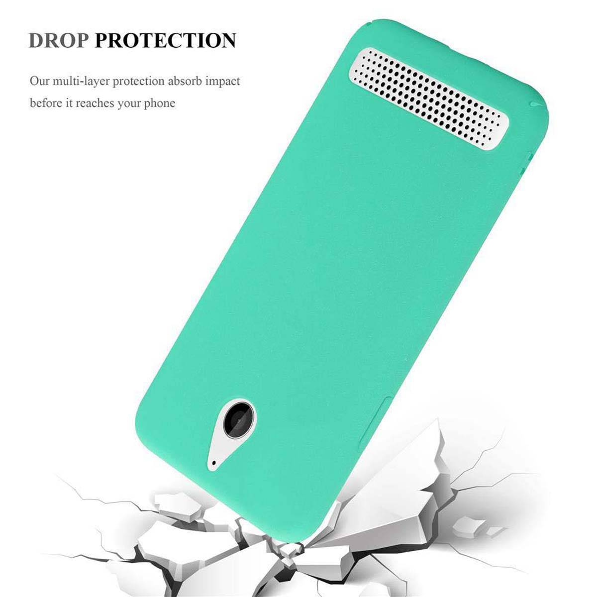 Cadorabo Schutzhülle für Sony Xperia E1 Hülle in Grün Etui Hard Case Handyhülle Cover