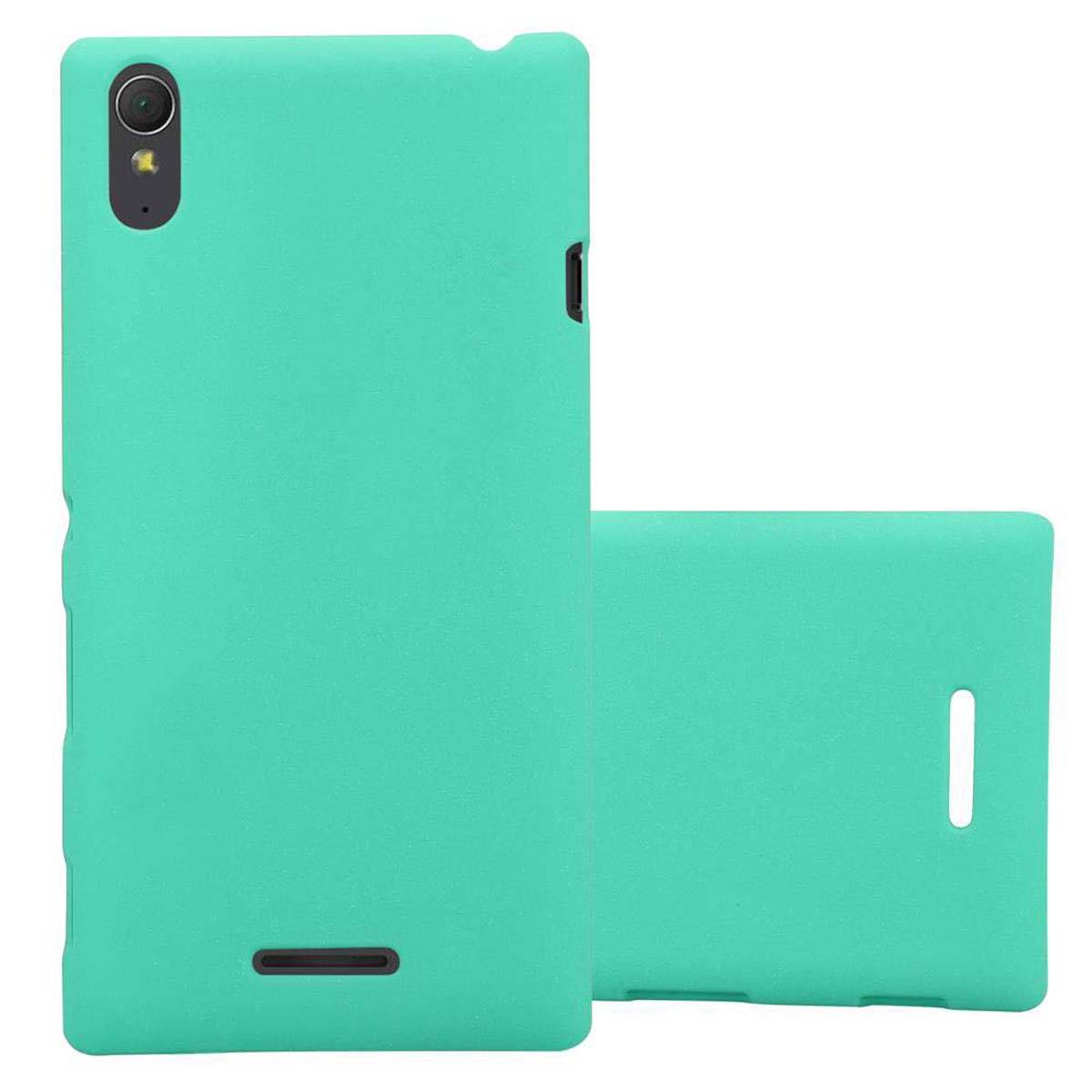 Cadorabo Schutzhülle für Sony Xperia T3 Hülle in Grün Etui Hard Case Handyhülle Cover