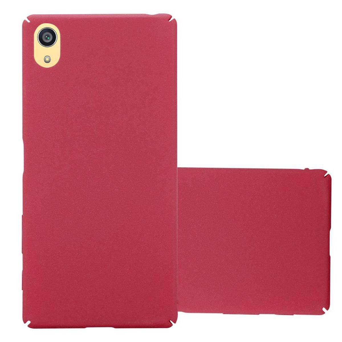 Cadorabo Schutzhülle für Sony Xperia Z5 PREMIUM Hülle in Rot Etui Hard Case Handyhülle Cover