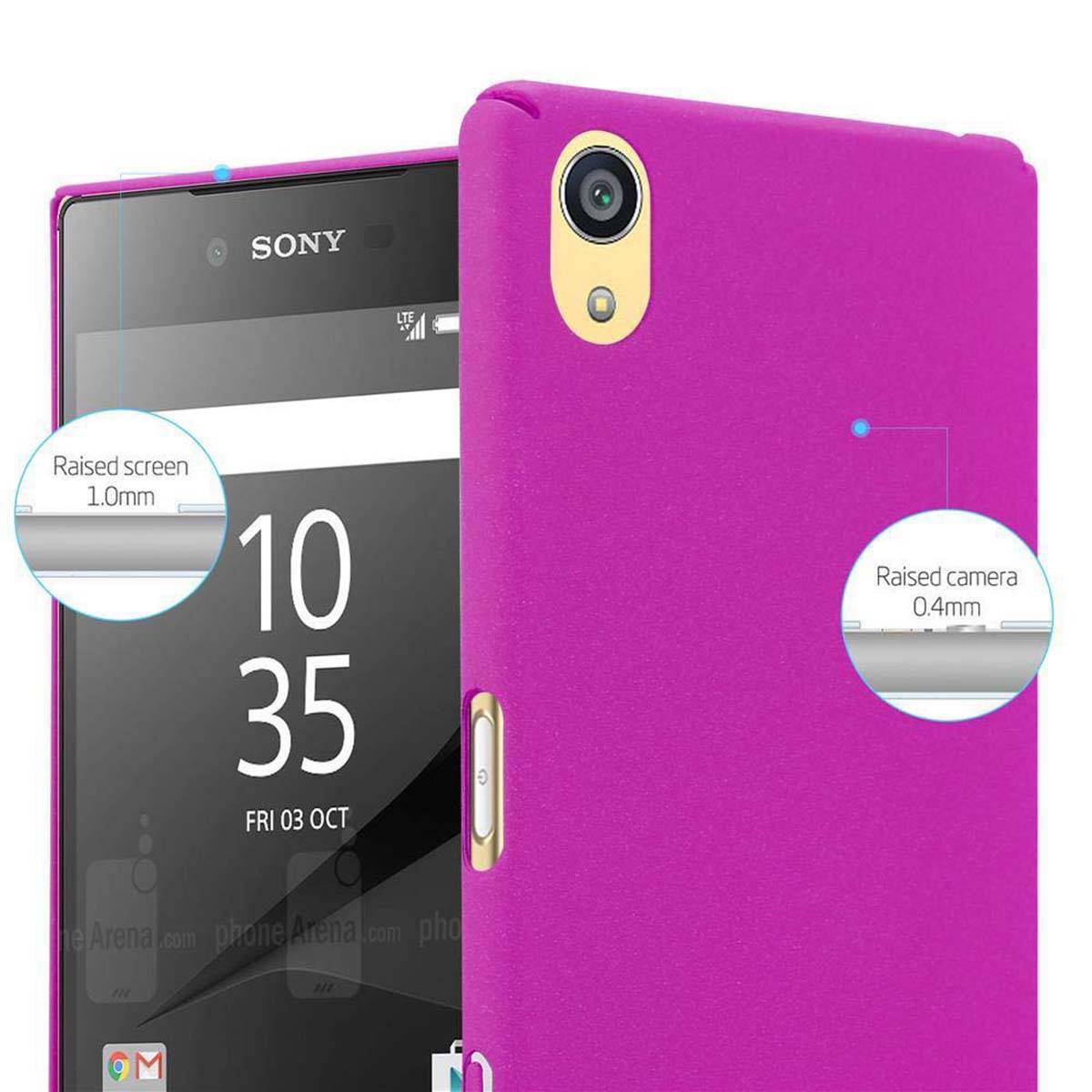 Cadorabo Schutzhülle für Sony Xperia Z5 PREMIUM Hülle in Pink Etui Hard Case Handyhülle Cover