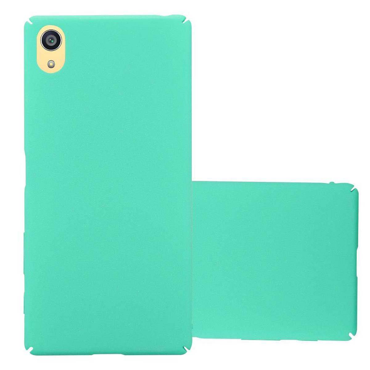 Cadorabo Schutzhülle für Sony Xperia Z5 PREMIUM Hülle in Grün Etui Hard Case Handyhülle Cover