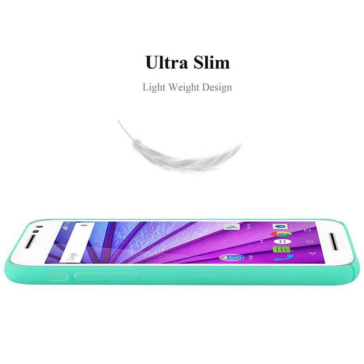 Cadorabo Schutzhülle für Motorola MOTO G3 Hülle in Grün Etui Hard Case Handyhülle Cover