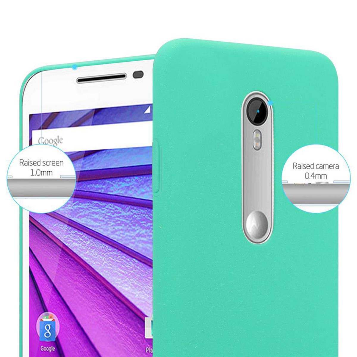 Cadorabo Schutzhülle für Motorola MOTO G3 Hülle in Grün Etui Hard Case Handyhülle Cover