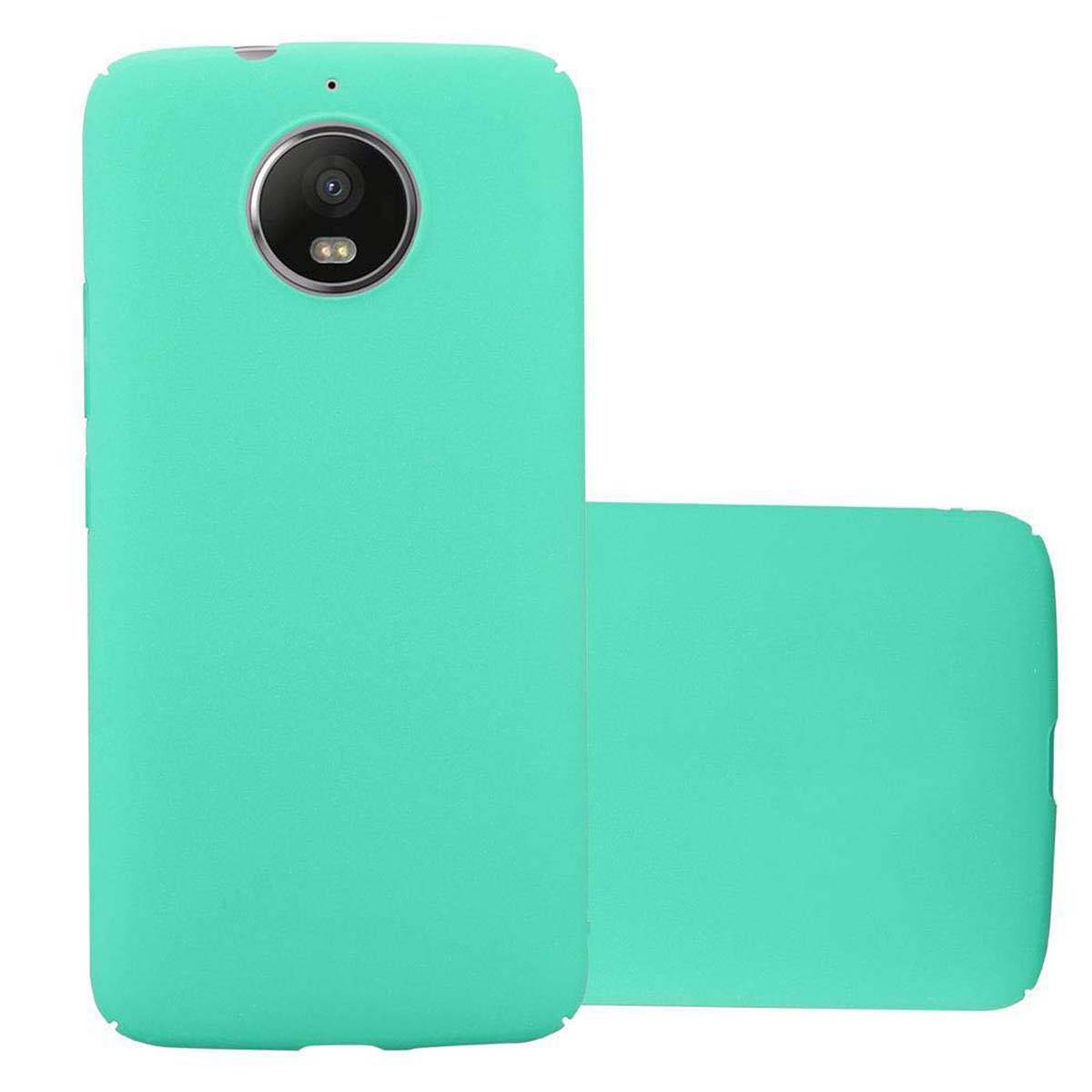 Cadorabo Schutzhülle für Motorola MOTO G5S Hülle in Grün Etui Hard Case Handyhülle Cover