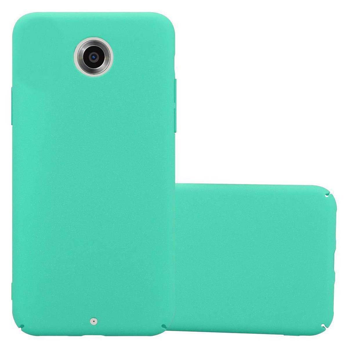 Cadorabo Schutzhülle für Motorola Google NEXUS 6 Hülle in Grün Etui Hard Case Handyhülle Cover