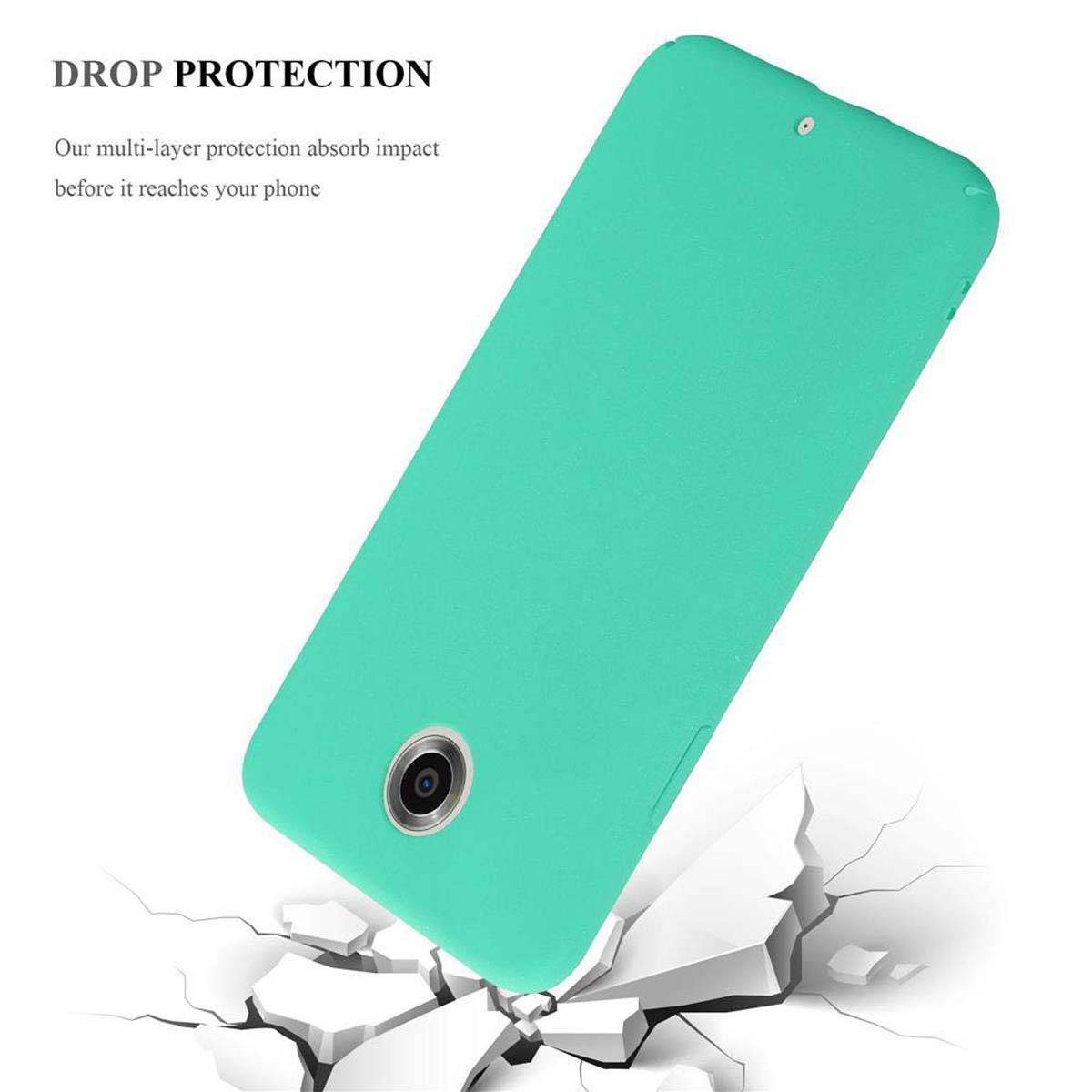 Cadorabo Schutzhülle für Motorola Google NEXUS 6 Hülle in Grün Etui Hard Case Handyhülle Cover