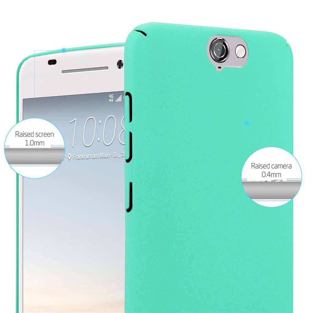 Cadorabo Schutzhülle für HTC ONE A9 Hülle in Grün Etui Hard Case Handyhülle Cover