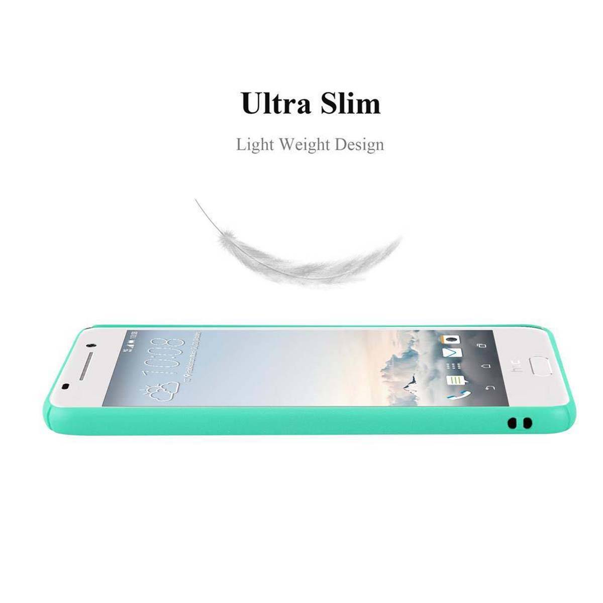Cadorabo Schutzhülle für HTC ONE A9 Hülle in Grün Etui Hard Case Handyhülle Cover