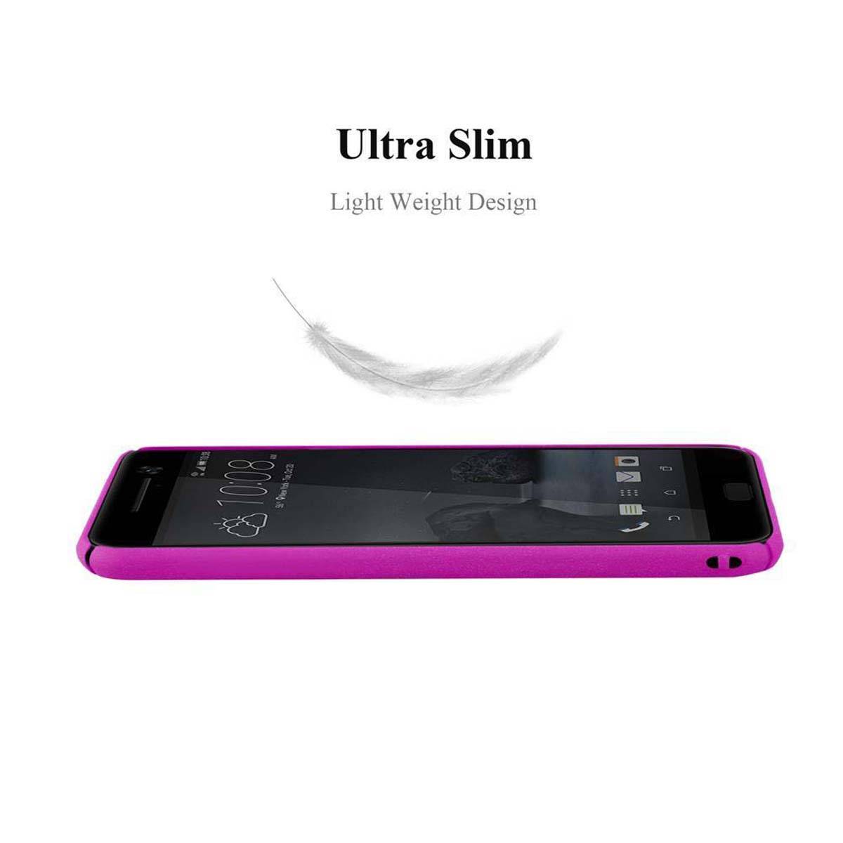 Cadorabo Schutzhülle für HTC ONE M10 Hülle in Pink Etui Hard Case Handyhülle Cover