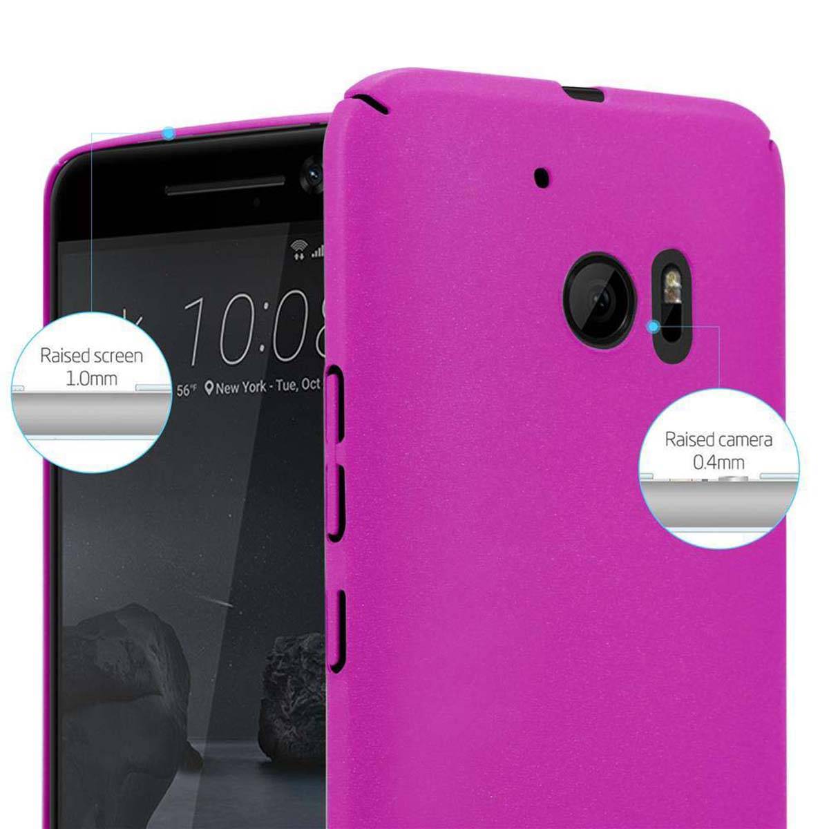 Cadorabo Schutzhülle für HTC ONE M10 Hülle in Pink Etui Hard Case Handyhülle Cover